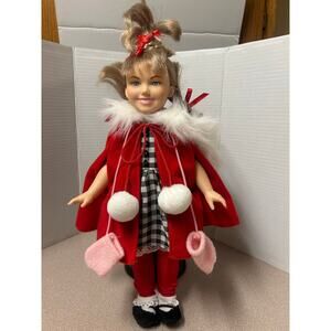 Vintage 2000 How The Grinch Stole Christmas Cindy Lou Who Doll Whobilation Hair
